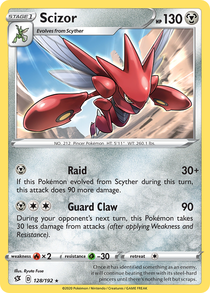 Scizor (128/192) [Sword & Shield: Rebel Clash] | Dumpster Cat Games