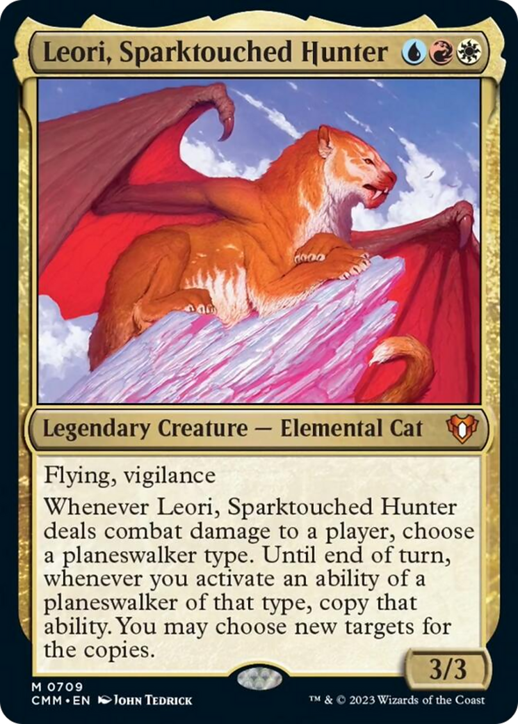 Leori, Sparktouched Hunter [Commander Masters] | Dumpster Cat Games