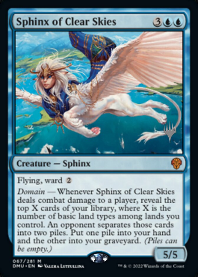 Sphinx of Clear Skies (Promo Pack) [Dominaria United Promos] | Dumpster Cat Games