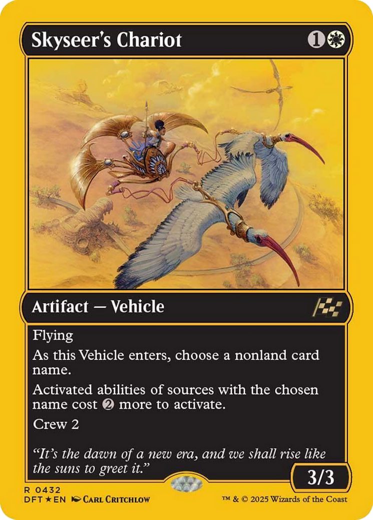 Skyseer's Chariot (First-Place Foil) [Aetherdrift] | Dumpster Cat Games