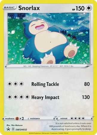 Snorlax (SWSH032) [Sword & Shield: Black Star Promos] | Dumpster Cat Games