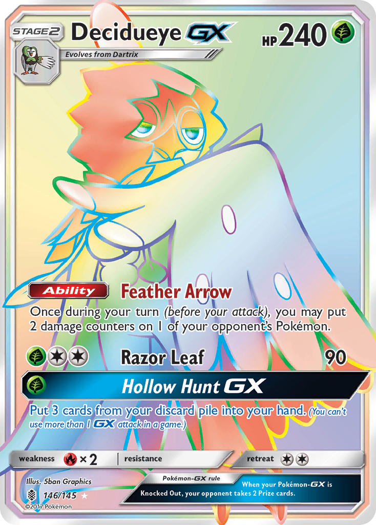 Decidueye GX (146/145) [Sun & Moon: Guardians Rising] | Dumpster Cat Games