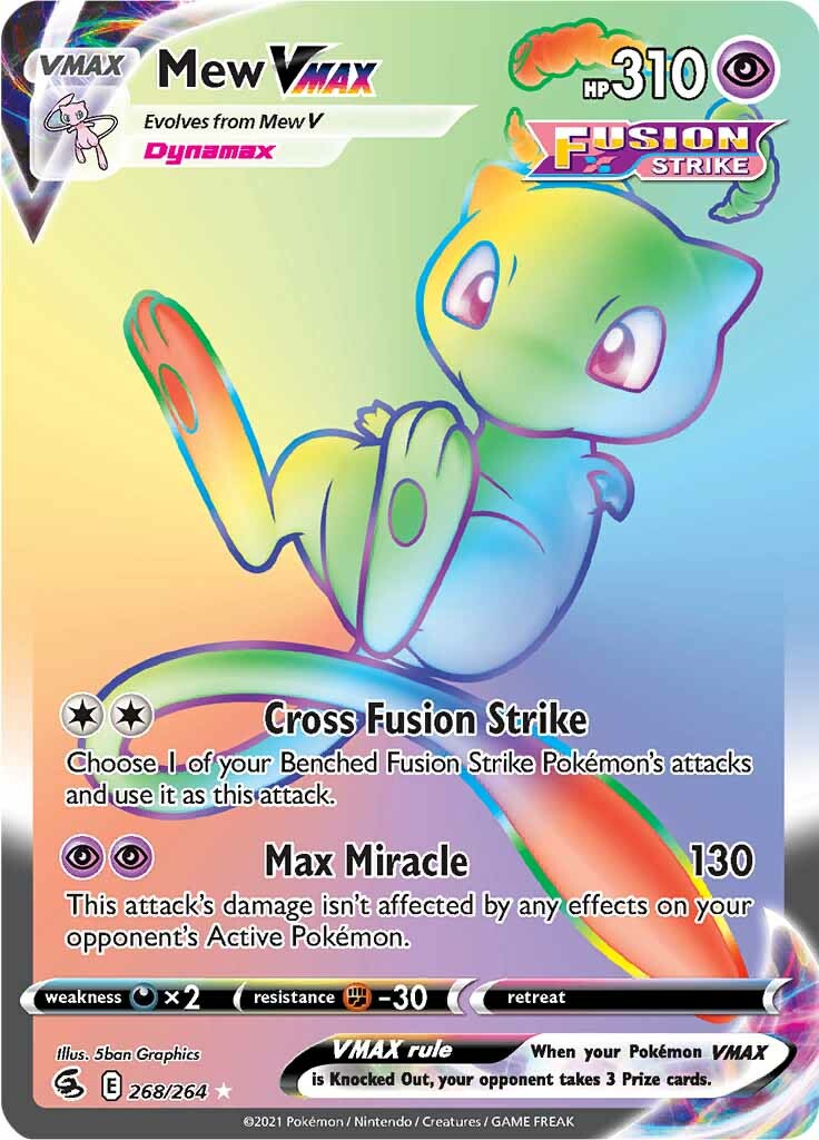 Mew VMAX (268/264) [Sword & Shield: Fusion Strike] | Dumpster Cat Games