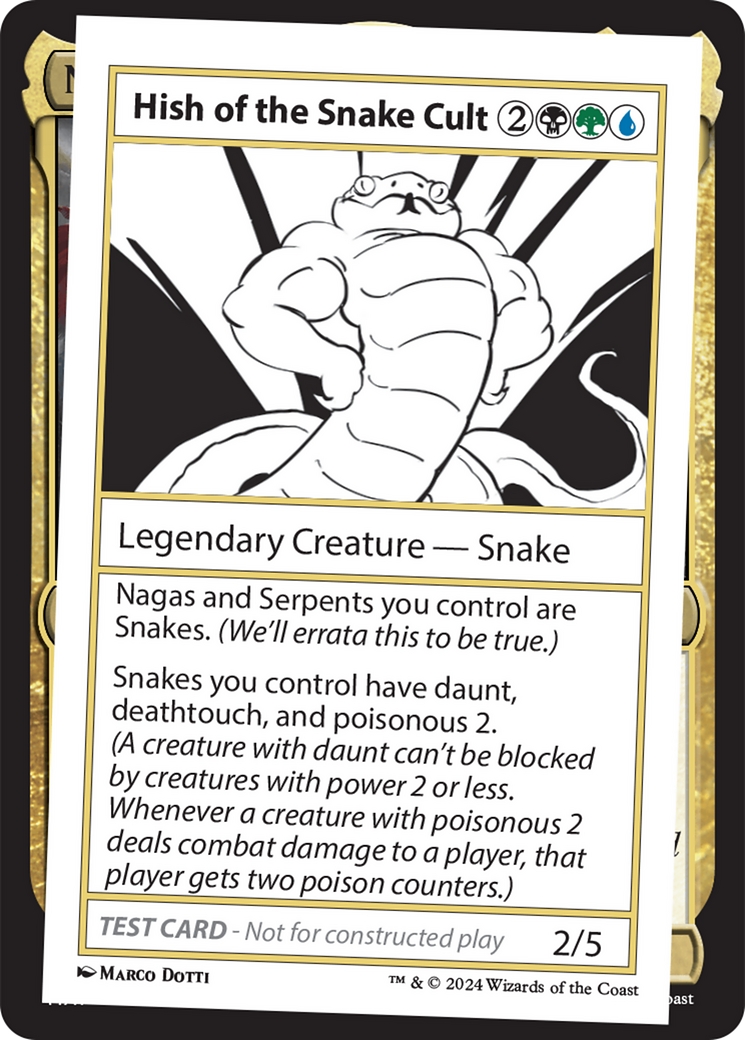 Hish of the Snake Cult [Mystery Booster 2 Playtest Cards] | Dumpster Cat Games