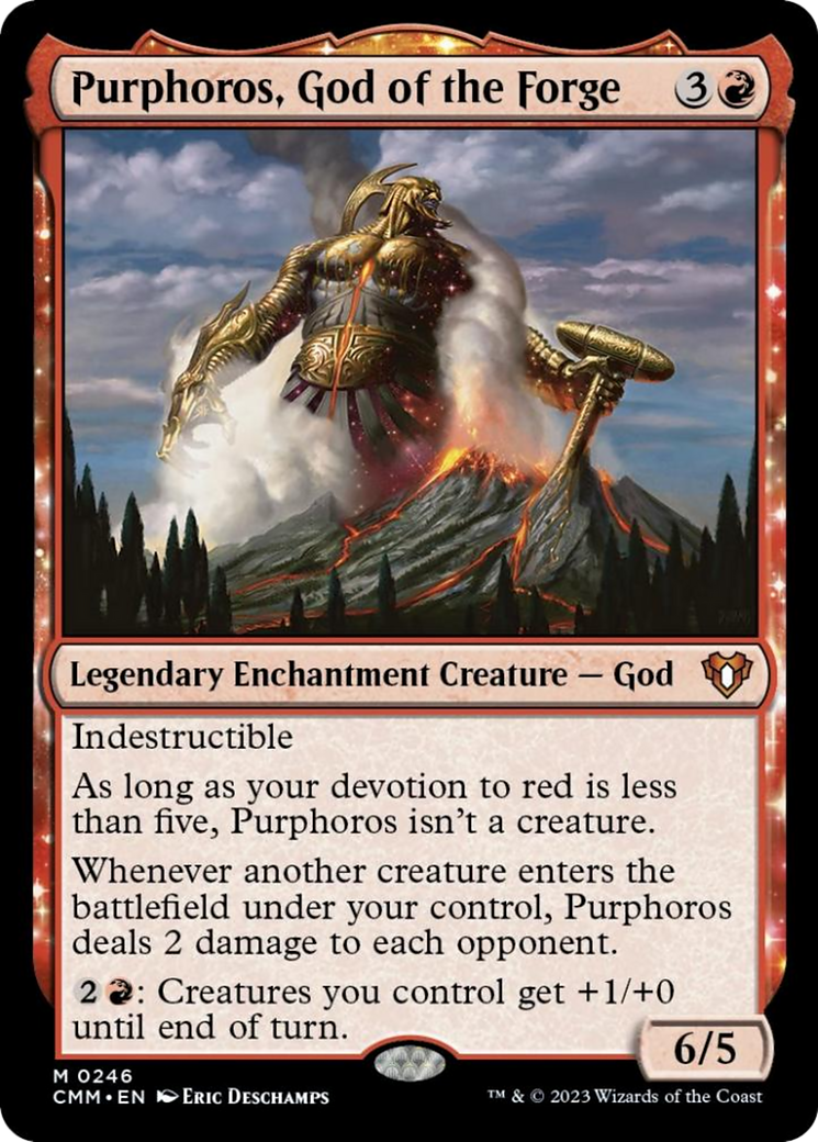 Purphoros, God of the Forge [Commander Masters] | Dumpster Cat Games