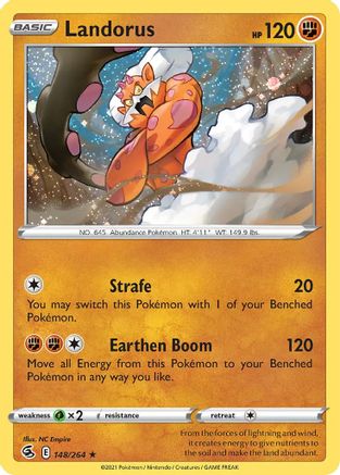 Landorus (148/264) (Cosmos Holo) [Sword & Shield: Fusion Strike] | Dumpster Cat Games