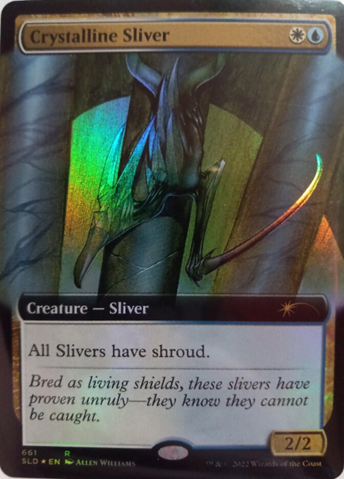 Crystalline Sliver (Extended Art) [Secret Lair Drop Promos] | Dumpster Cat Games