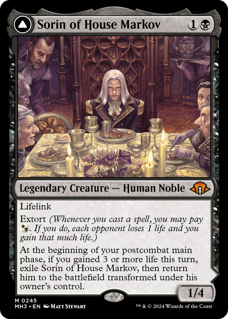 Sorin of House Markov // Sorin, Ravenous Neonate [Modern Horizons 3] | Dumpster Cat Games