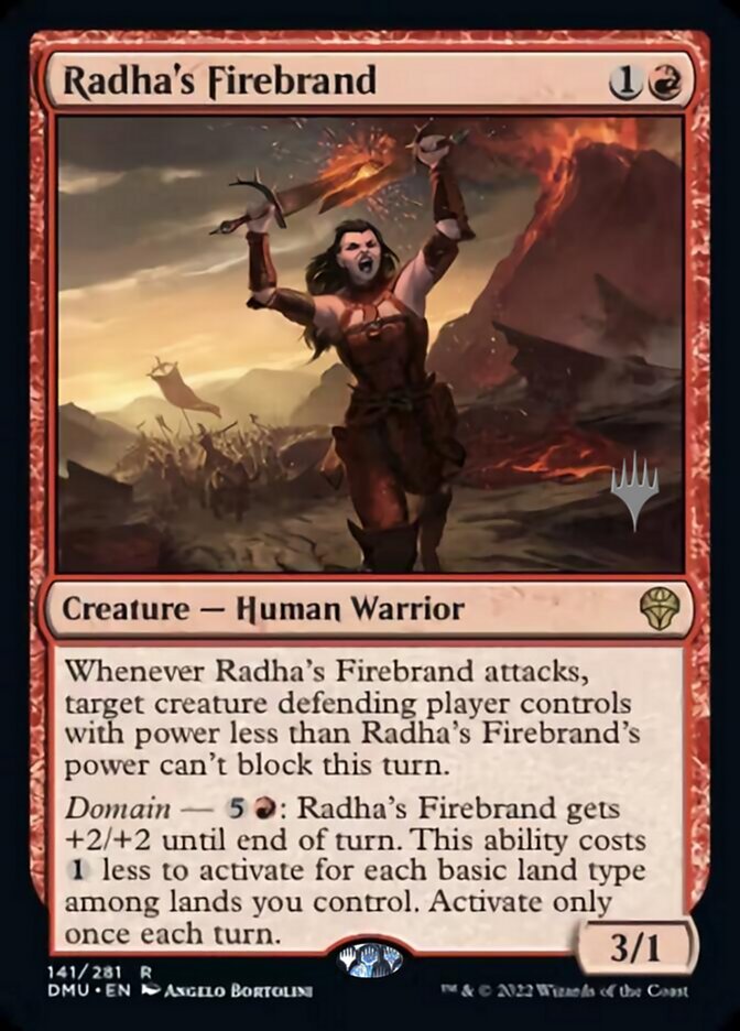 Radha's Firebrand (Promo Pack) [Dominaria United Promos] | Dumpster Cat Games