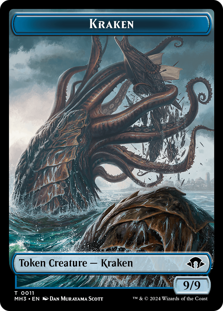 Kraken Token [Modern Horizons 3 Tokens] | Dumpster Cat Games