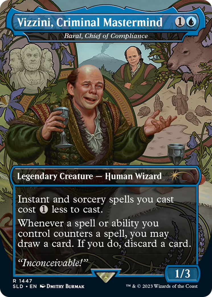 Vizzini, Criminal Mastermind - Baral, Chief of Compliance [Secret Lair Drop Series] | Dumpster Cat Games