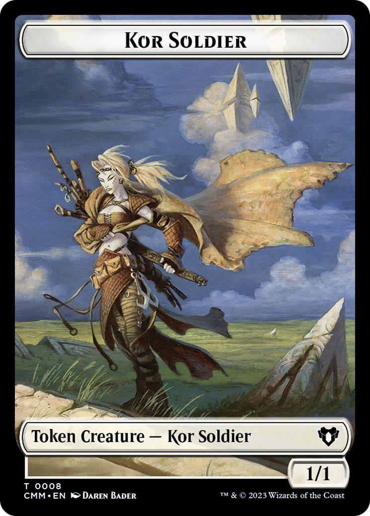 Kor Soldier Token [Commander Masters Tokens] | Dumpster Cat Games