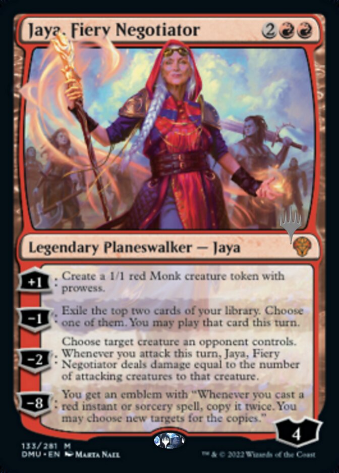 Jaya, Fiery Negotiator (Promo Pack) [Dominaria United Promos] | Dumpster Cat Games