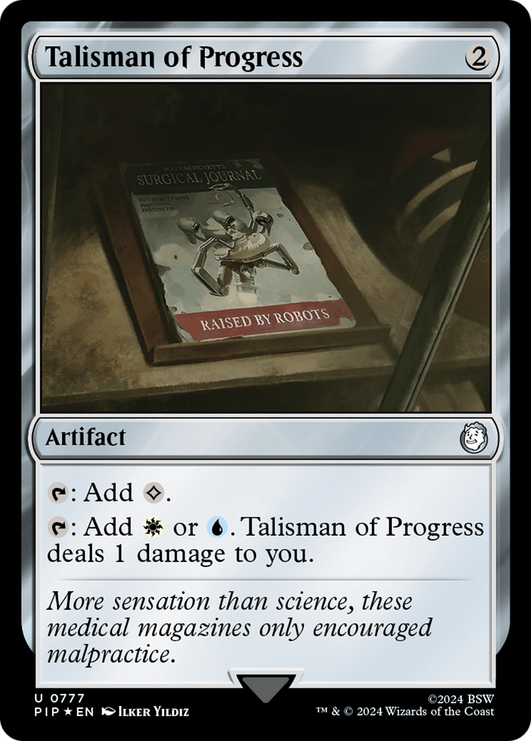 Talisman of Progress (Surge Foil) [Fallout] | Dumpster Cat Games