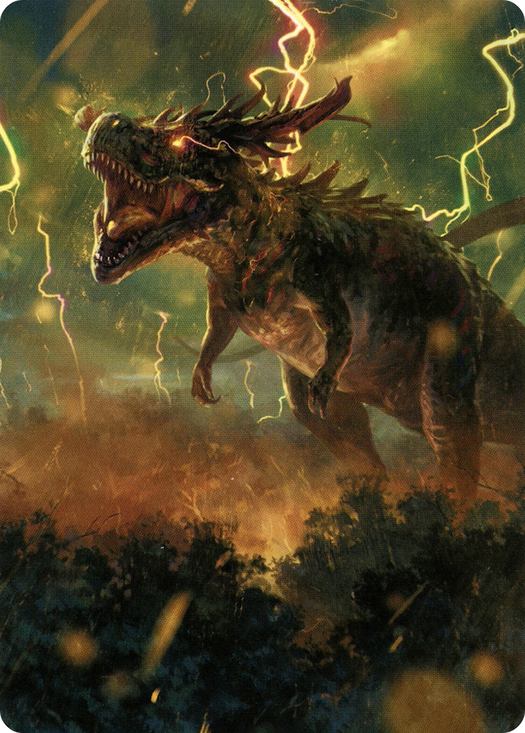 Thrasta, Tempest's Roar Art Card (42) [Modern Horizons 2 Art Series] | Dumpster Cat Games