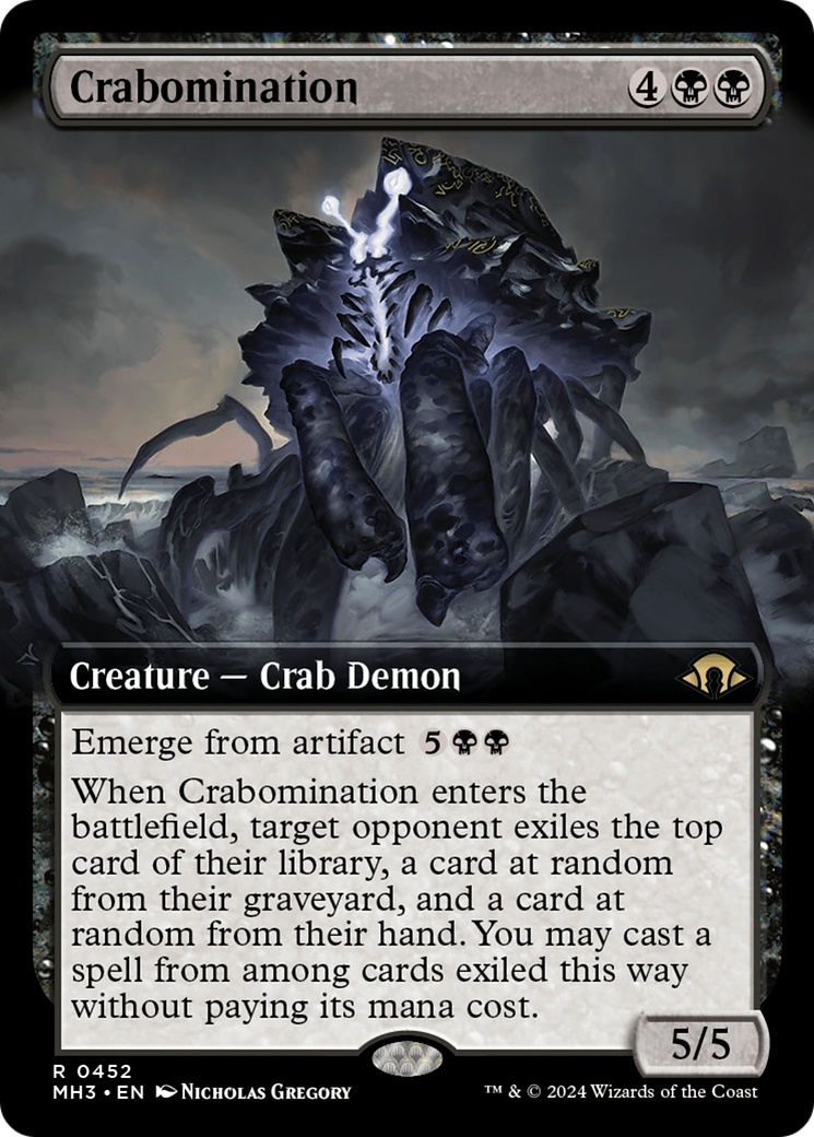 Crabomination (Extended Art) [Modern Horizons 3] | Dumpster Cat Games