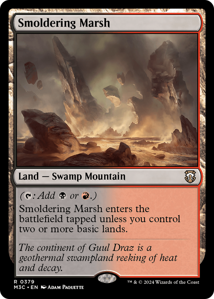 Smoldering Marsh [Modern Horizons 3 Commander] | Dumpster Cat Games