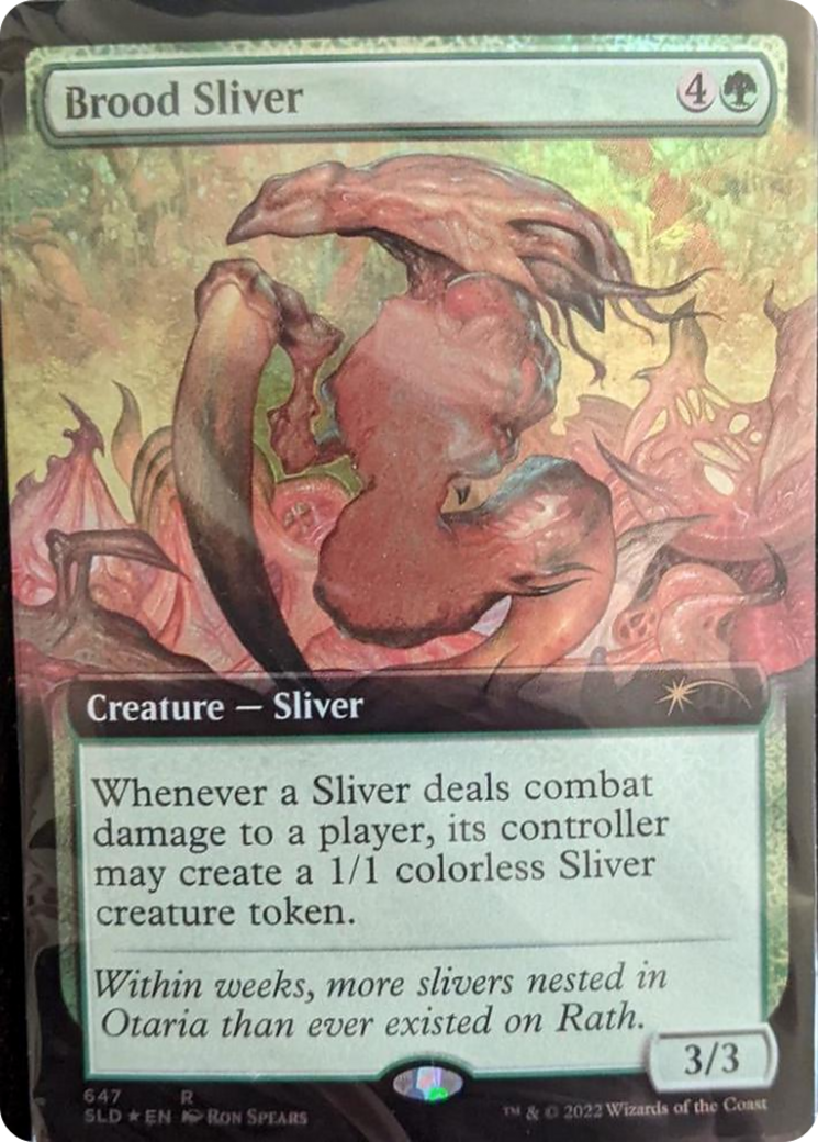 Brood Sliver (Extended Art) [Secret Lair Drop Promos] | Dumpster Cat Games