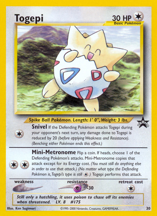 Togepi (30) [Wizards of the Coast: Black Star Promos] | Dumpster Cat Games