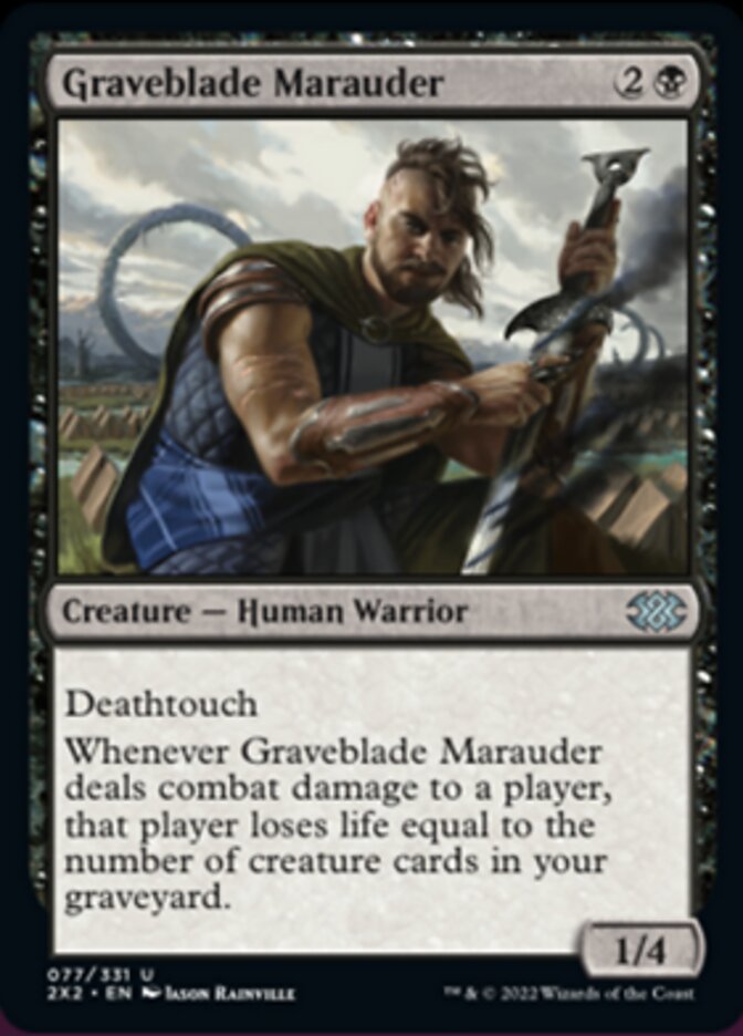 Graveblade Marauder [Double Masters 2022] | Dumpster Cat Games