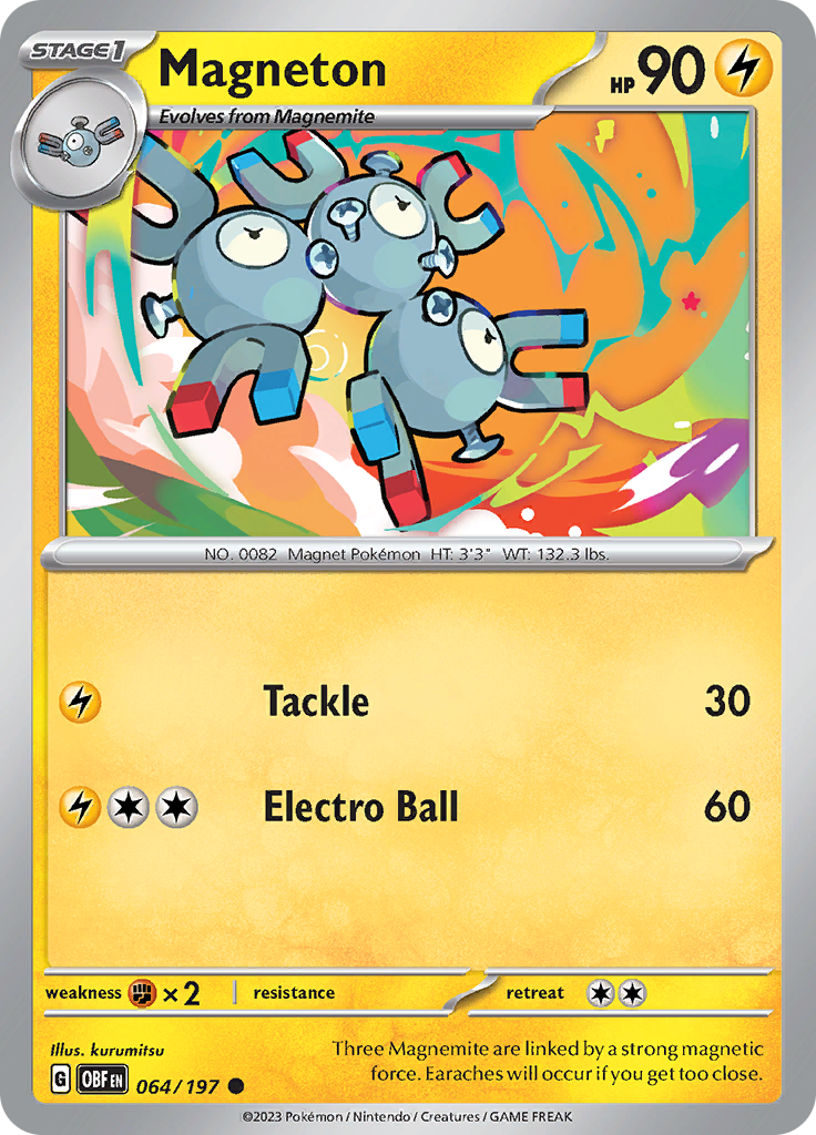 Magneton (064/197) [Scarlet & Violet: Obsidian Flames] | Dumpster Cat Games