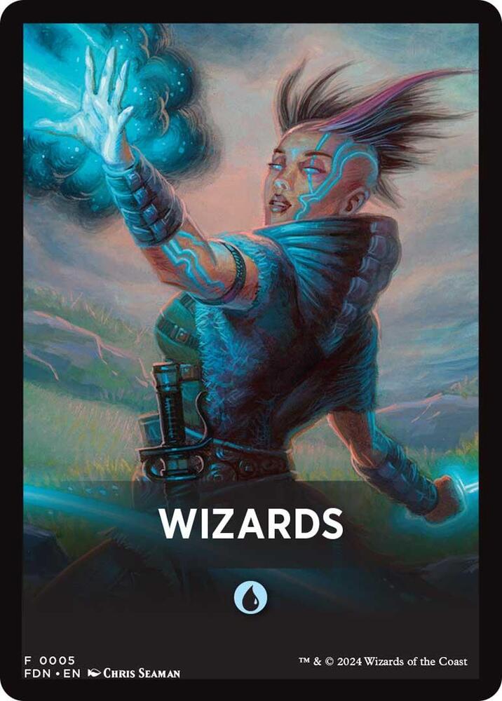 Wizards Theme Card [Foundations Tokens] | Dumpster Cat Games