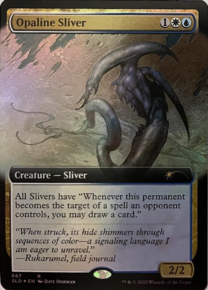 Opaline Sliver (Extended Art) [Secret Lair Drop Promos] | Dumpster Cat Games