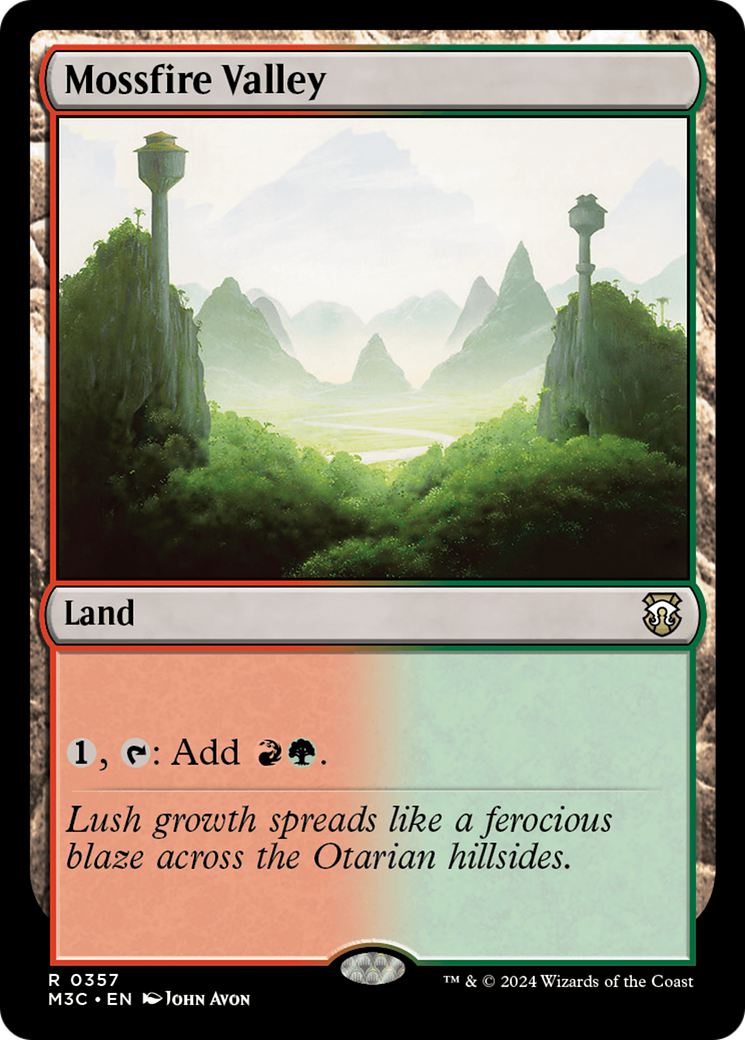 Mossfire Valley (Ripple Foil) [Modern Horizons 3 Commander] | Dumpster Cat Games