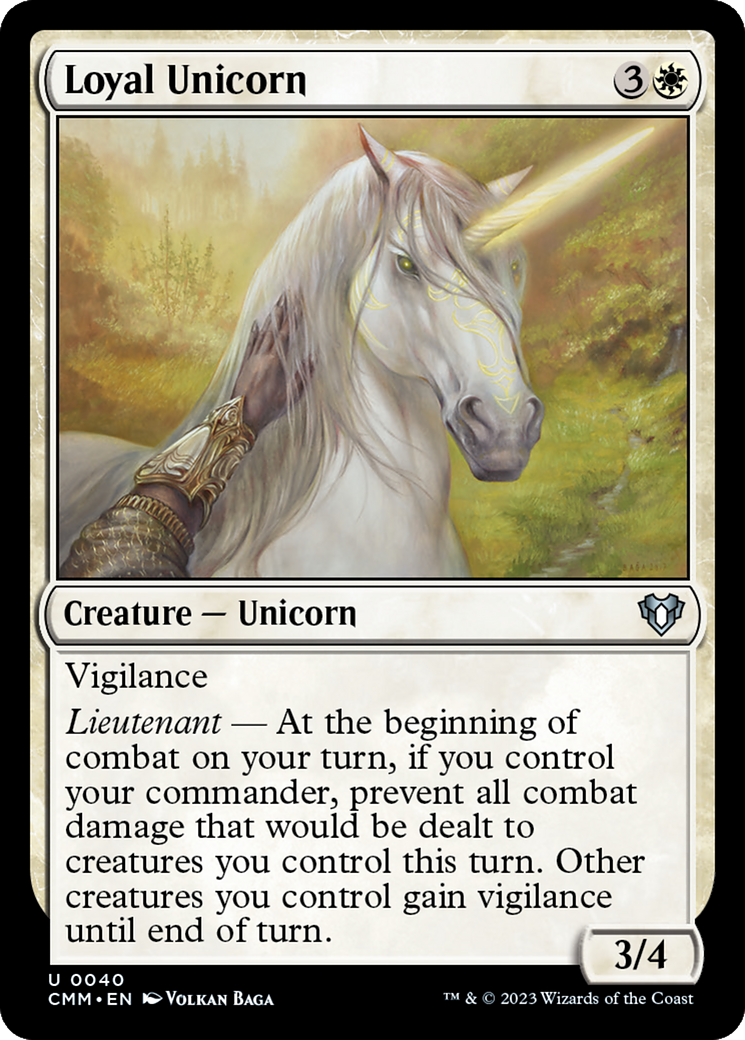 Loyal Unicorn [Commander Masters] | Dumpster Cat Games