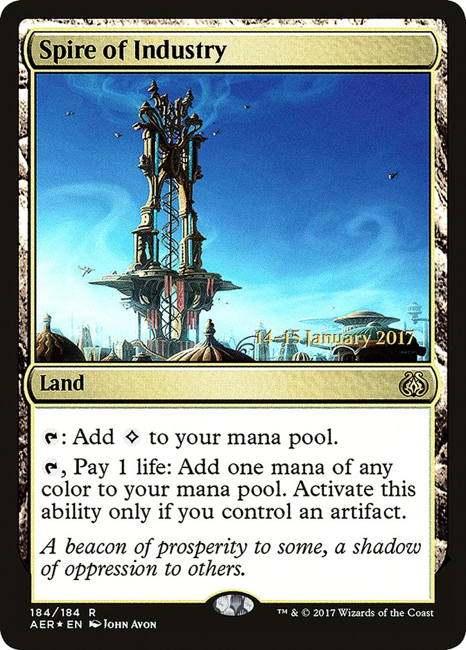 Spire of Industry [Aether Revolt Prerelease Promos] | Dumpster Cat Games