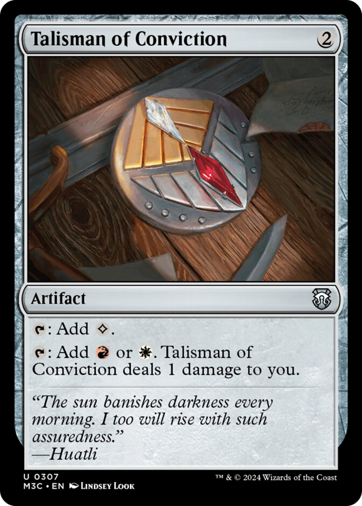 Talisman of Conviction [Modern Horizons 3 Commander] | Dumpster Cat Games