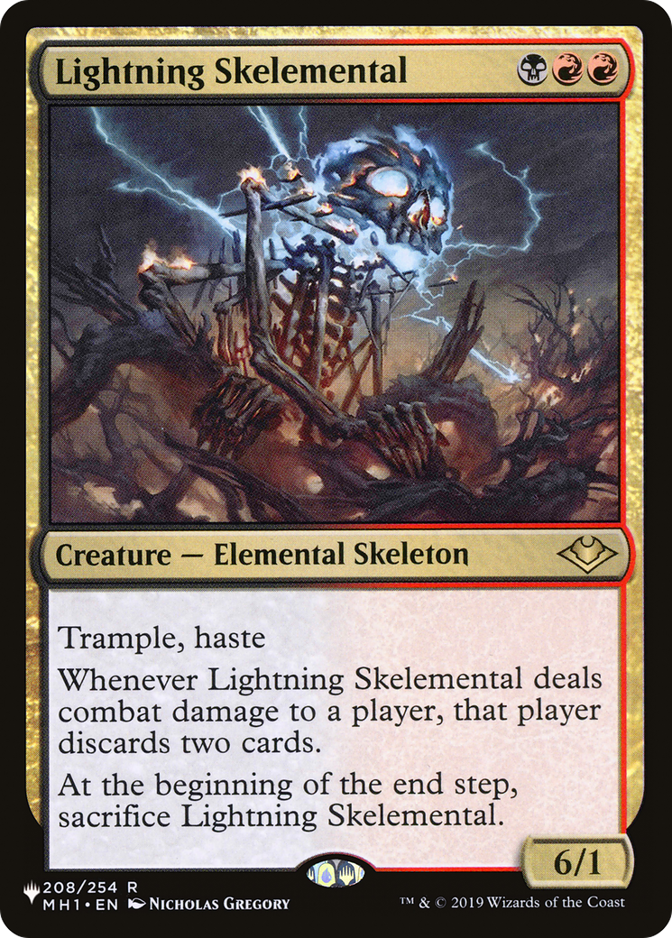 Lightning Skelemental [The List Reprints] | Dumpster Cat Games