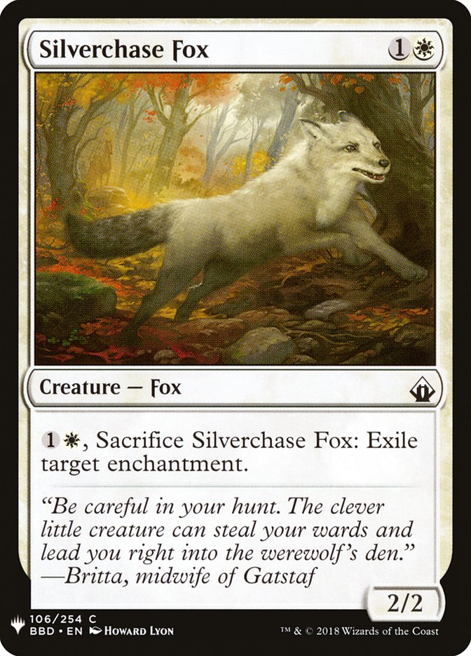 Silverchase Fox [Mystery Booster] | Dumpster Cat Games