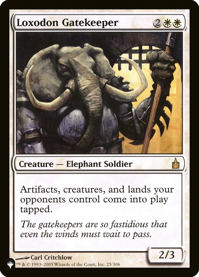 Loxodon Gatekeeper [The List] | Dumpster Cat Games