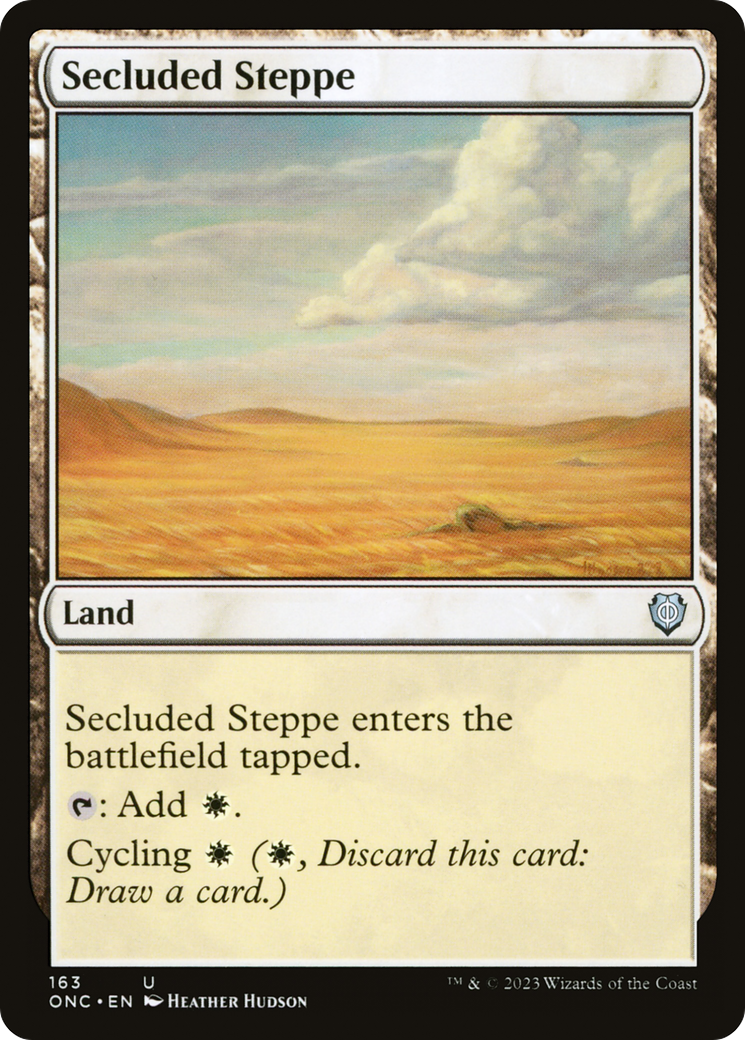 Secluded Steppe [Phyrexia: All Will Be One Commander] | Dumpster Cat Games