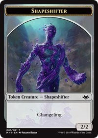 Shapeshifter (001) // Wrenn and Six Emblem (021) Double-Sided Token [Modern Horizons Tokens] | Dumpster Cat Games