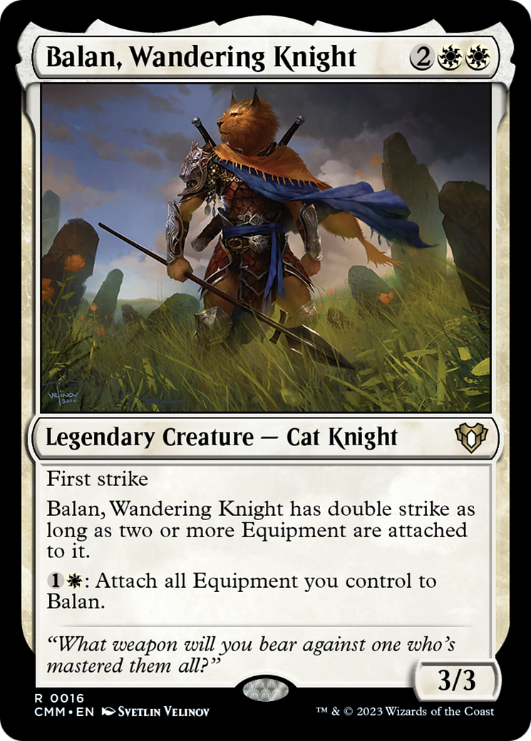 Balan, Wandering Knight [Commander Masters] | Dumpster Cat Games