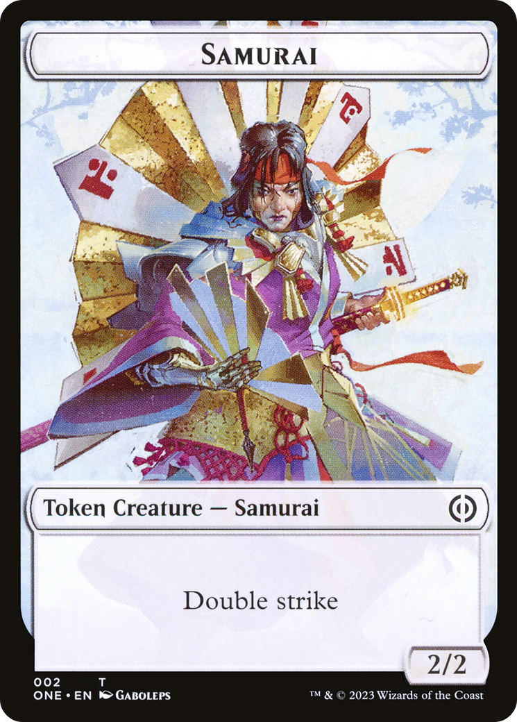 Samurai Token [Phyrexia: All Will Be One Tokens] | Dumpster Cat Games