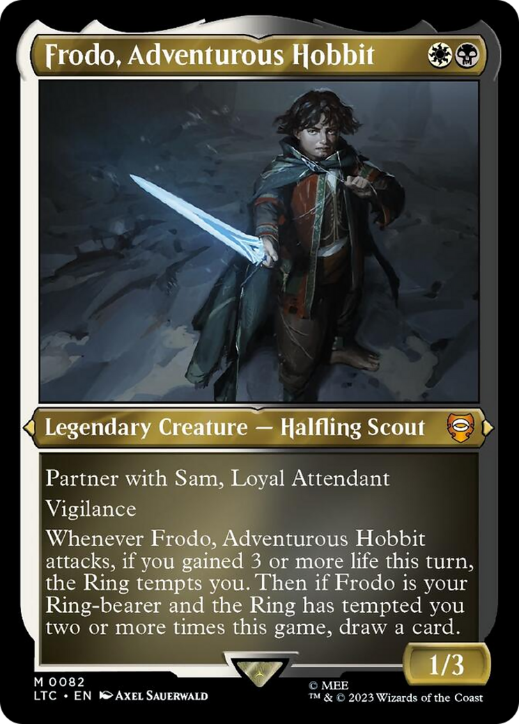 Frodo, Adventurous Hobbit (Display Commander) [The Lord of the Rings: Tales of Middle-Earth Commander] | Dumpster Cat Games