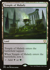 Temple of Malady [Phyrexia: All Will Be One Commander] | Dumpster Cat Games