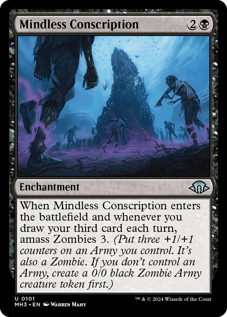 Mindless Conscription [Modern Horizons 3] | Dumpster Cat Games