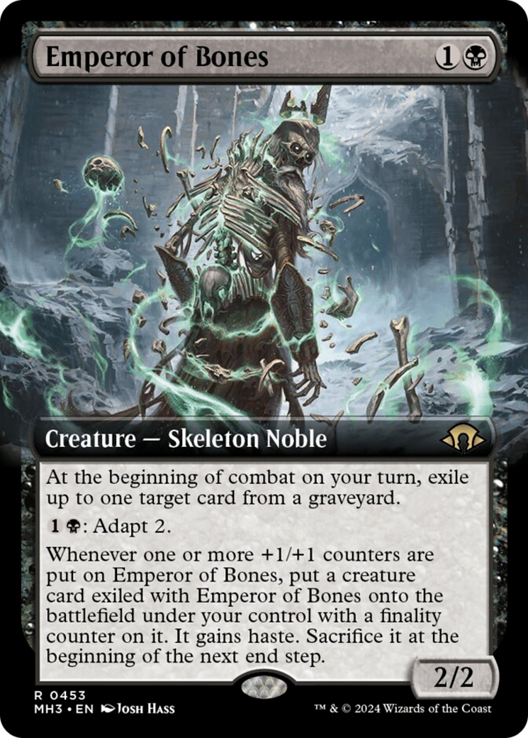 Emperor of Bones (Extended Art) [Modern Horizons 3] | Dumpster Cat Games