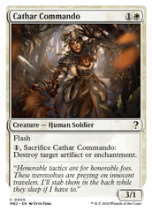 Cathar Commando (White Border) [Mystery Booster 2] | Dumpster Cat Games