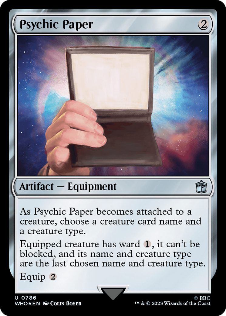 Psychic Paper (Surge Foil) [Doctor Who] | Dumpster Cat Games