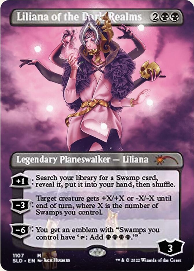 Liliana of the Dark Realms (Borderless) [Secret Lair Drop Series] | Dumpster Cat Games