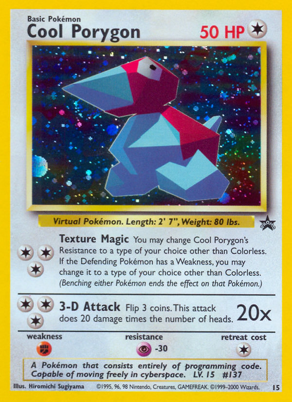 Cool Porygon (15) [Wizards of the Coast: Black Star Promos] | Dumpster Cat Games