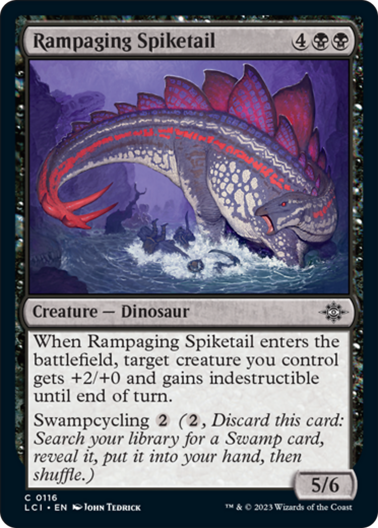 Rampaging Spiketail [The Lost Caverns of Ixalan] | Dumpster Cat Games