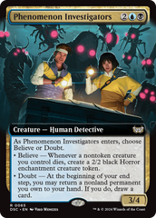 Phenomenon Investigators (Extended Art) [Duskmourn: House of Horror Commander] | Dumpster Cat Games