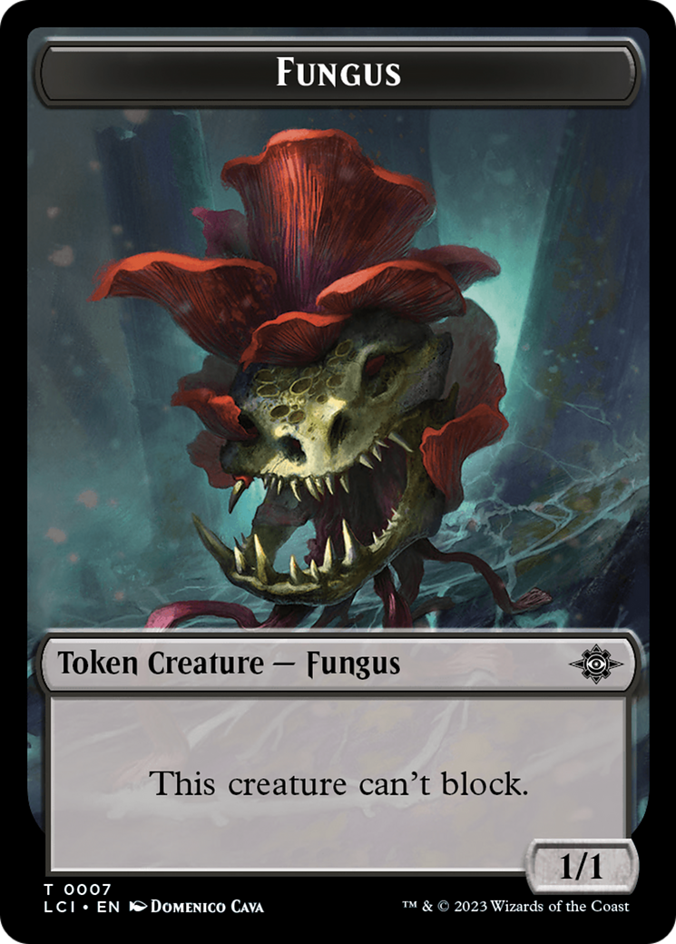 Treasure (0018) // Fungus Double-Sided Token [The Lost Caverns of Ixalan Tokens] | Dumpster Cat Games