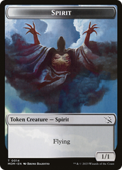 Monk // Spirit (14) Double-Sided Token [March of the Machine Tokens] | Dumpster Cat Games